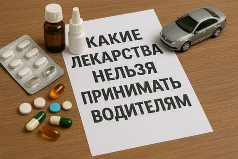 Какие лекарства нельзя принимать водителям