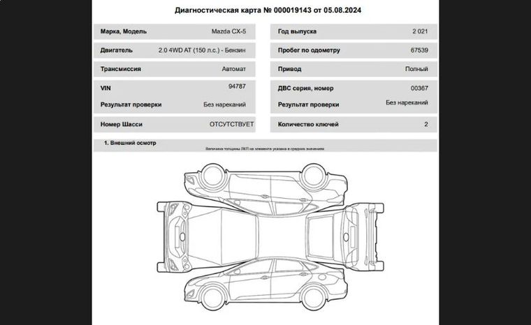 Mazda CX-5 2021 года, 67 539 км - вид 19