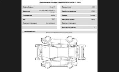 Haval F7 2021 года, 57 983 км - вид 20