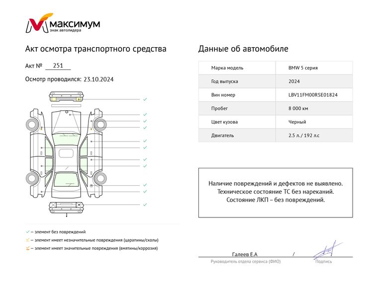 BMW 5 серия 2024 года, 8 000 км - вид 22