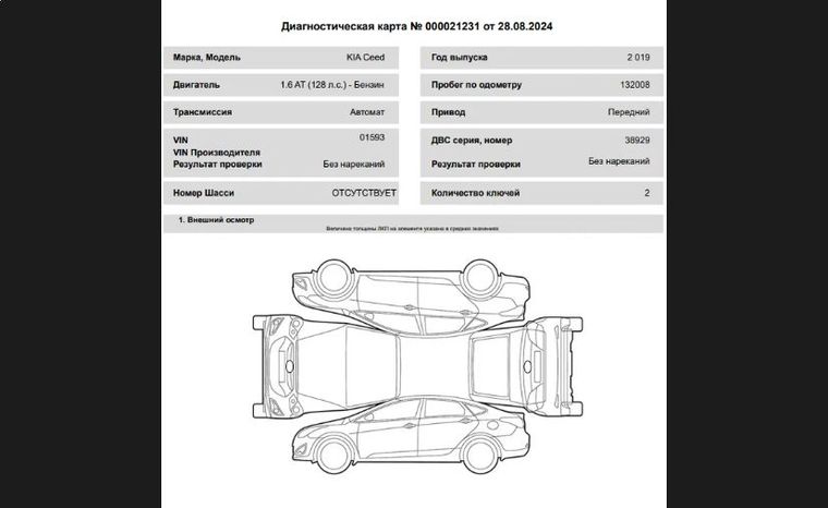 KIA Ceed 2019 года, 132 008 км - вид 19