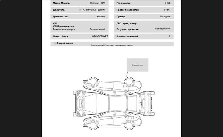 Changan CS75 2020 года, 93 377 км - вид 22