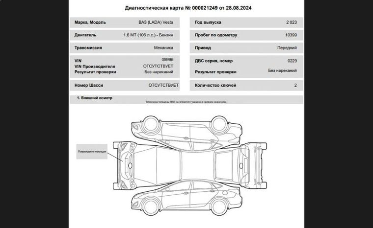 ВАЗ (LADA) Vesta 2023 года, 10 399 км - вид 20