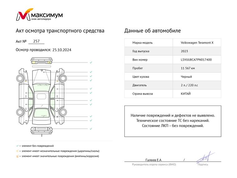 Volkswagen Teramont X 2023 года, 11 567 км - вид 16