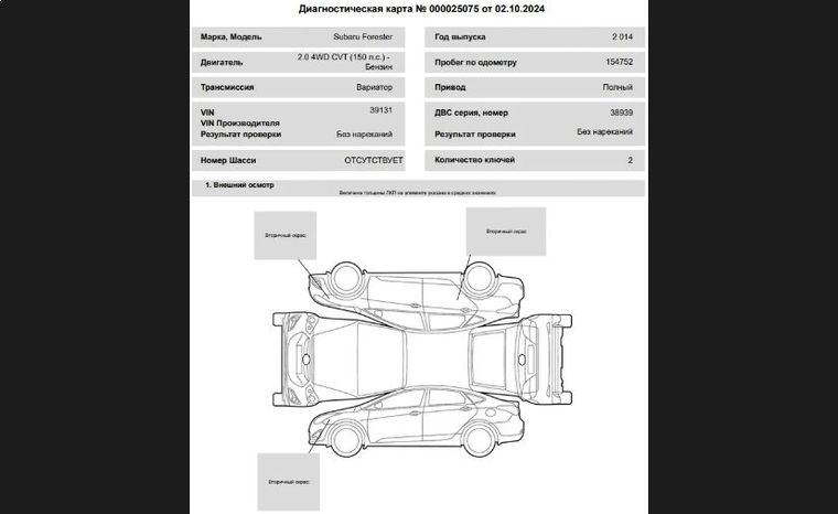 Subaru Forester 2014 года, 156 000 км - вид 20