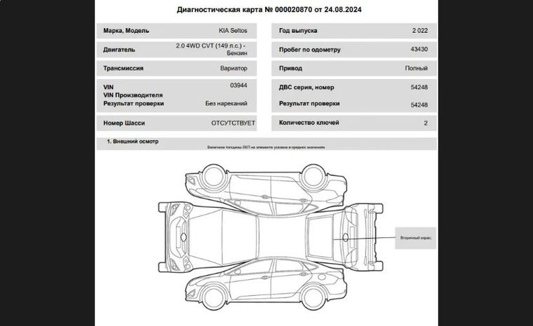 KIA Seltos 2022 года, 43 430 км - вид 27