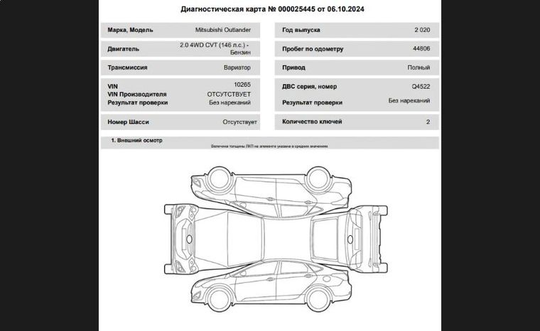 Mitsubishi Outlander 2021 года, 43 795 км - вид 19