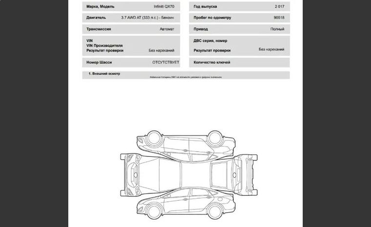 Infiniti QX70 2017 года, 90 518 км - вид 34