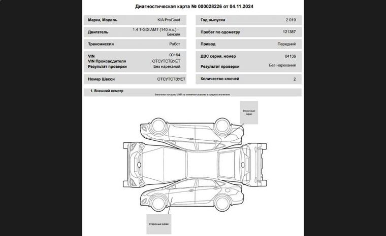 KIA ProCeed 2019 года, 121 387 км - вид 22