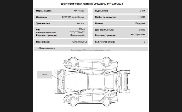 KIA Picanto 2014 года, 119 391 км - вид 19