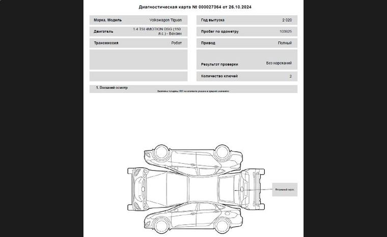 Volkswagen Tiguan 2020 года, 103 500 км - вид 23