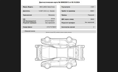 ВАЗ (LADA) Vesta Cross 2021 года, 66 561 км - вид 20