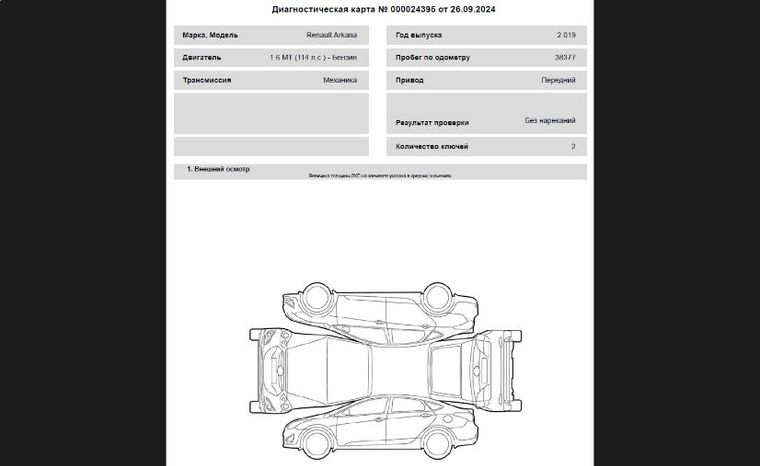 Renault Arkana 2019 года, 38 377 км - вид 22