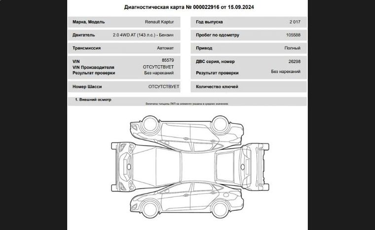 Renault Kaptur 2017 года, 105 588 км - вид 23