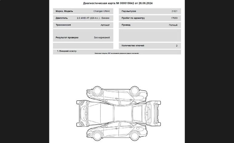 Changan UNI-K 2021 года, 17 683 км - вид 31