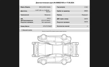 ВАЗ (LADA) Granta 2022 года, 28 936 км - вид 16