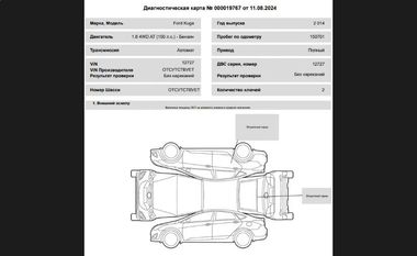 Ford Kuga 2014 года, 150 701 км - вид 19