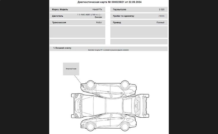 Haval F7x 2020 года, 74 355 км - вид 20