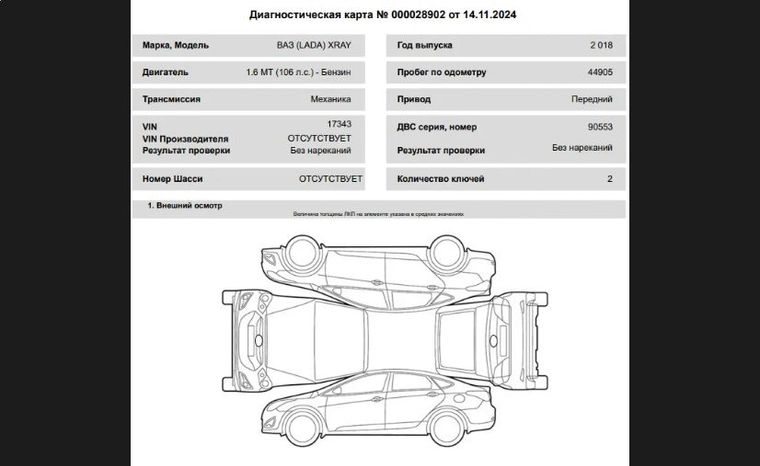 ВАЗ (LADA) XRAY 2018 года, 44 905 км - вид 18